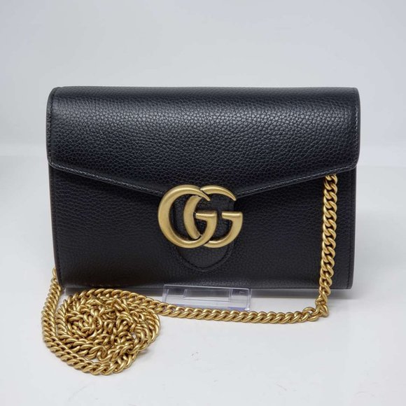 Gucci Marmont GG Wallet on Chain Crossbody Bag - Picture 2 of 15